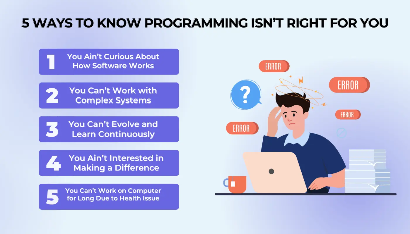 5 Ways to Know Programming is not Right For You